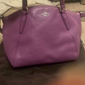 Coach Mini Kelsey Lilac/Purple Shoulder Strap Bag